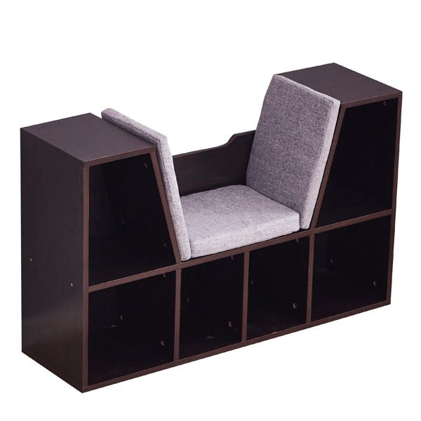 Dark Brown 6 - Cube Kids Bookcase - Casatrail.com