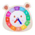 Wooden Clock Bear Puzzle Toy