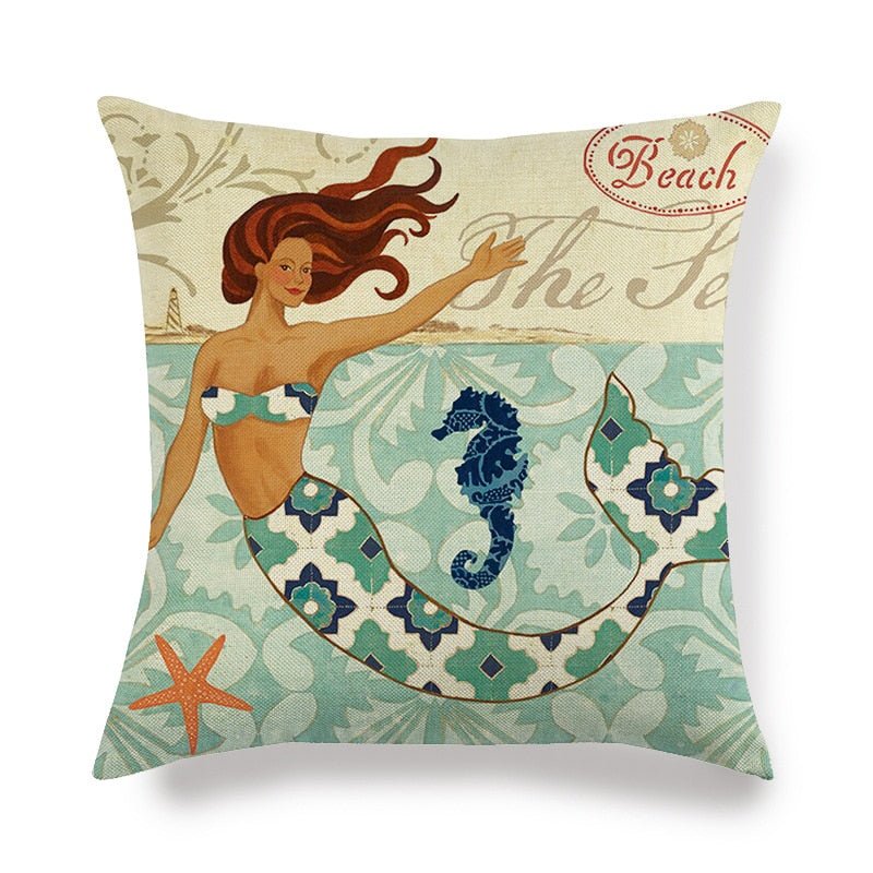 Decorative Marine Pattern Throw Pillow Cover - Casatrail.com