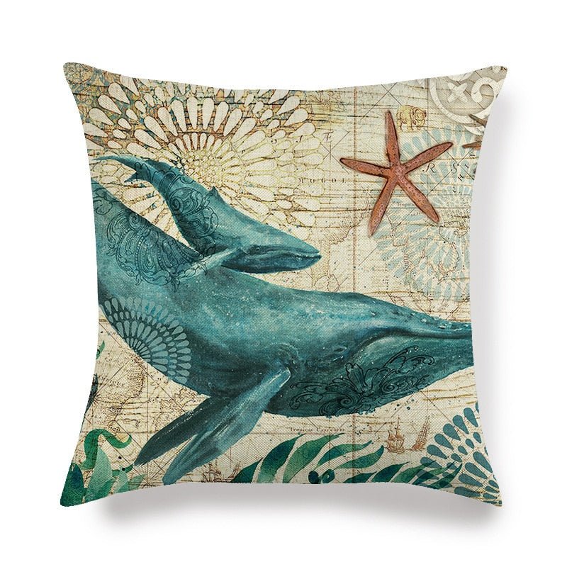 Decorative Marine Pattern Throw Pillow Cover - Casatrail.com