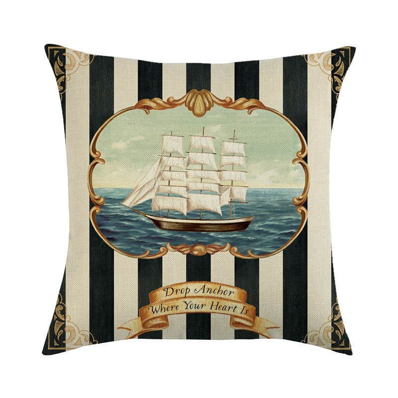 Decorative Marine Pattern Throw Pillow Cover - Casatrail.com