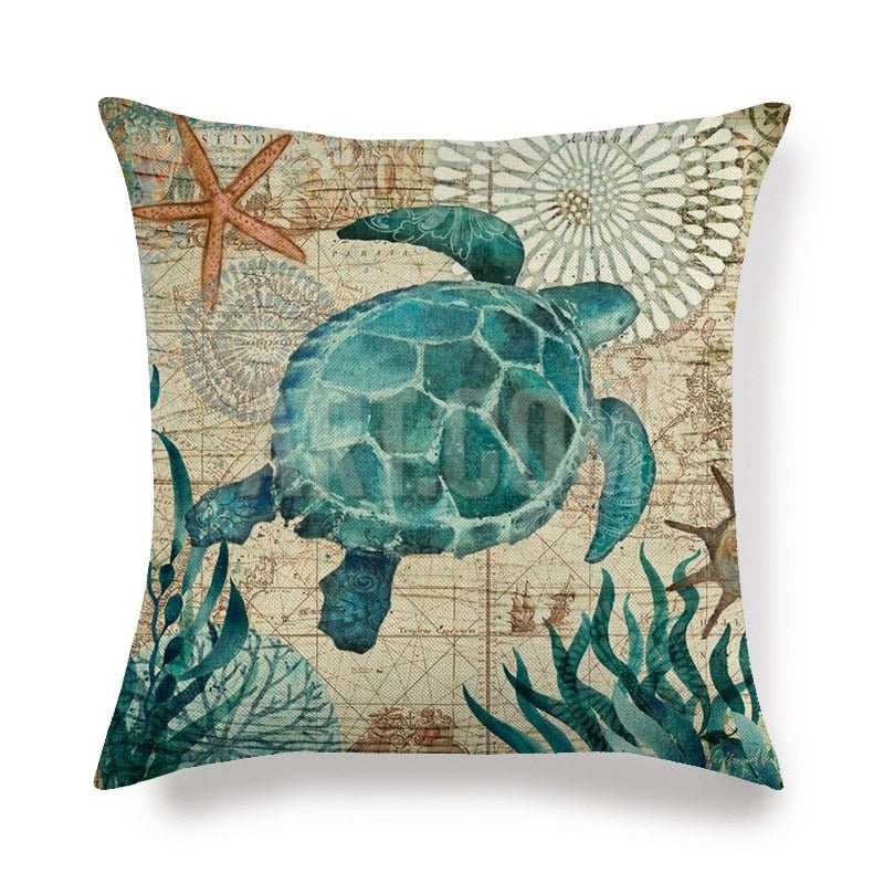 Decorative Marine Pattern Throw Pillow Cover - Casatrail.com