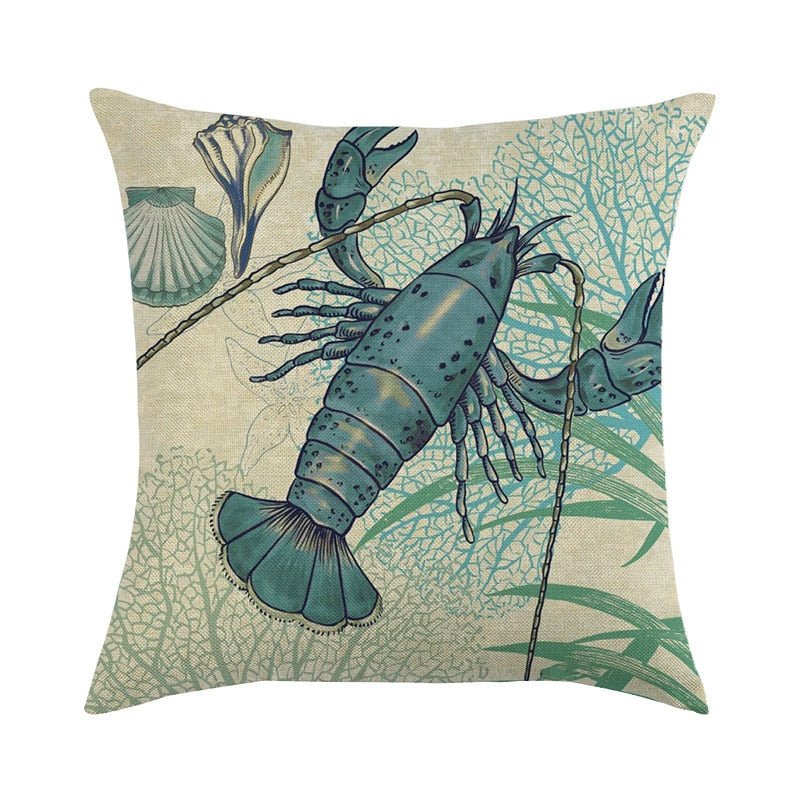 Decorative Marine Pattern Throw Pillow Cover - Casatrail.com