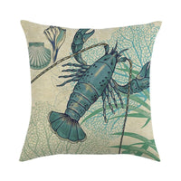 Thumbnail for Decorative Marine Pattern Throw Pillow Cover - Casatrail.com