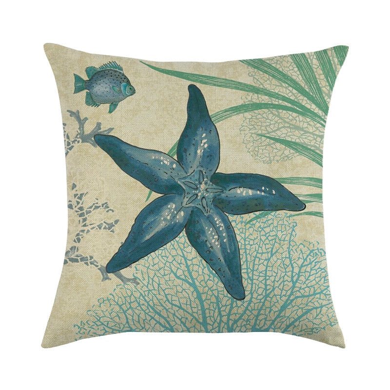 Decorative Marine Pattern Throw Pillow Cover - Casatrail.com