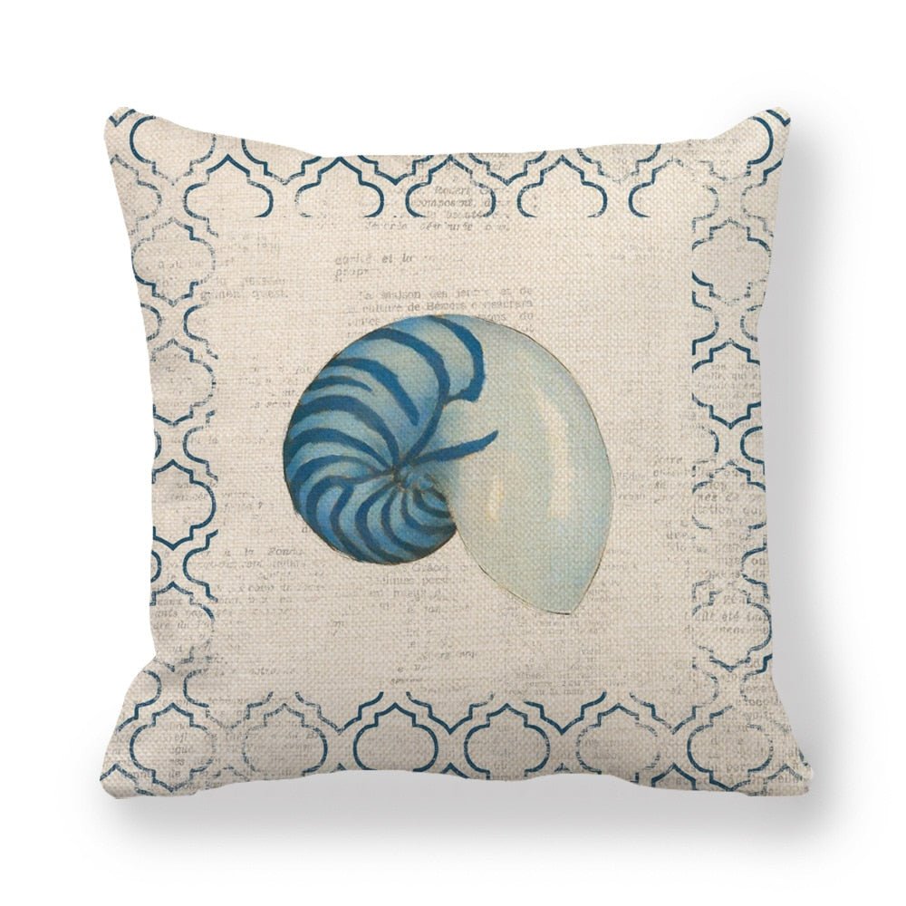 Decorative Marine Pattern Throw Pillow Cover - Casatrail.com