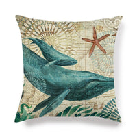 Thumbnail for Decorative Marine Pattern Throw Pillow Cover - Casatrail.com