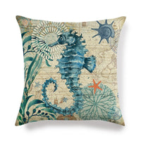 Thumbnail for Decorative Marine Pattern Throw Pillow Cover - Casatrail.com