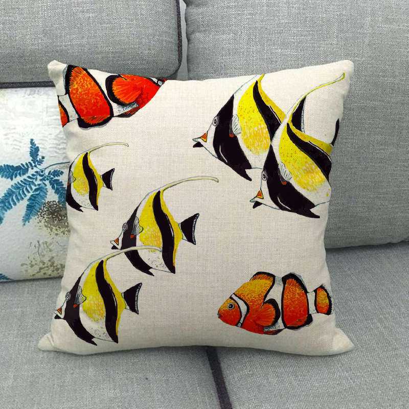 Decorative Marine Pattern Throw Pillow Cover - Casatrail.com