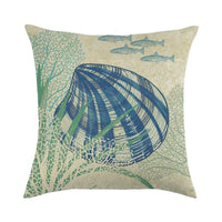 Thumbnail for Decorative Marine Pattern Throw Pillow Cover - Casatrail.com