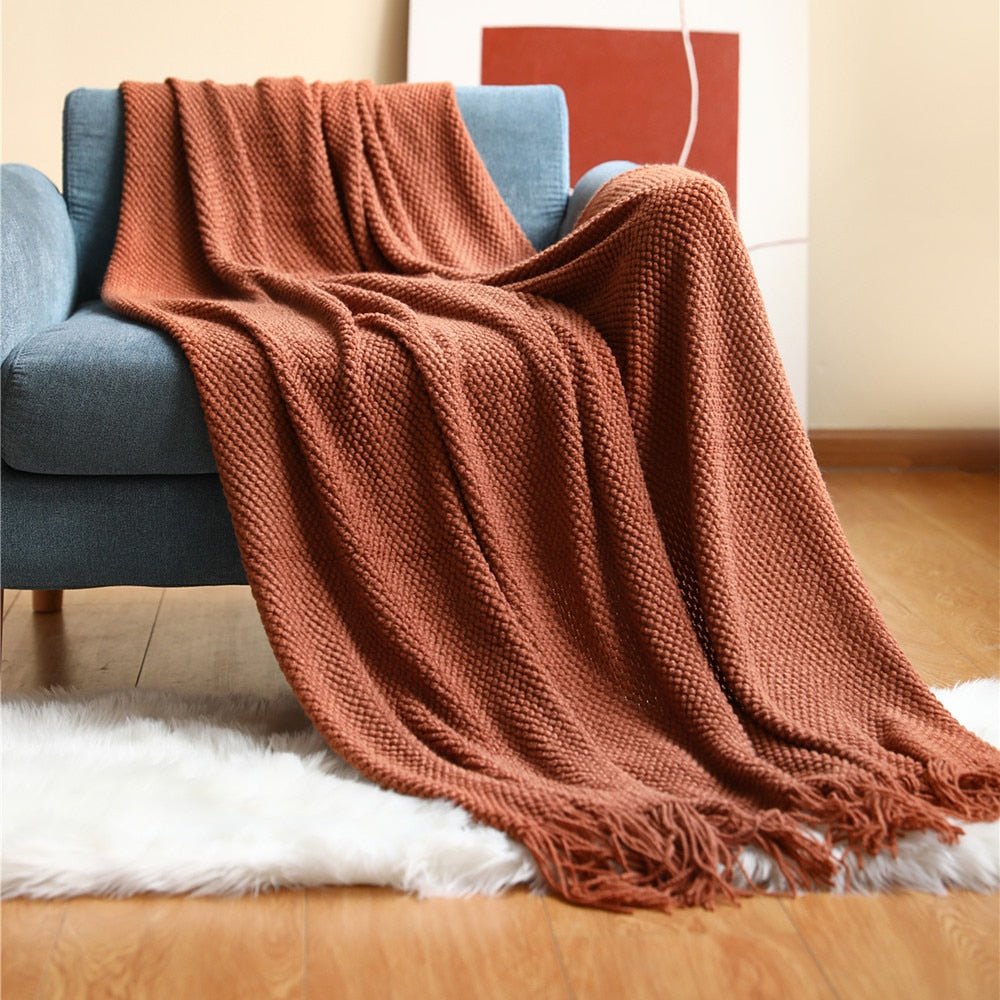 Decorative Thickened Knitted Blanket - Casatrail.com