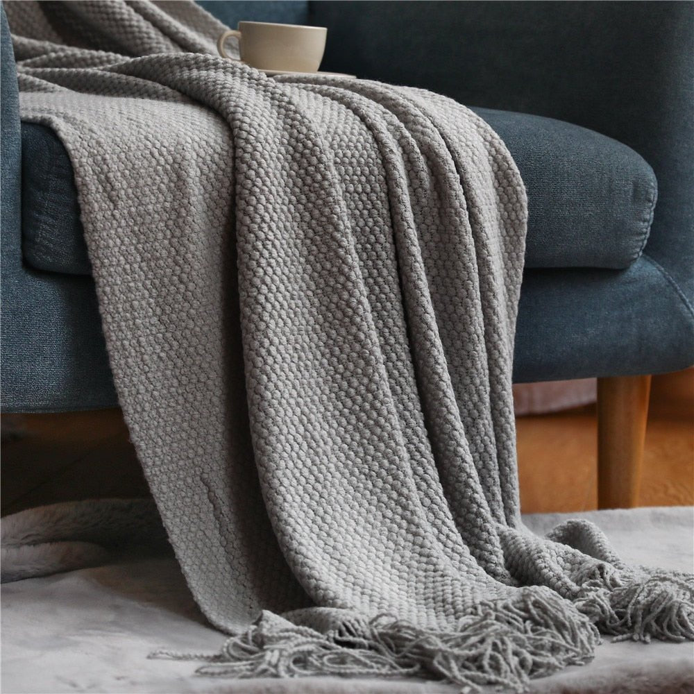 Decorative Thickened Knitted Blanket - Casatrail.com