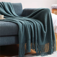 Thumbnail for Decorative Thickened Knitted Blanket - Casatrail.com