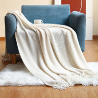 Thumbnail for Decorative Thickened Knitted Blanket - Casatrail.com