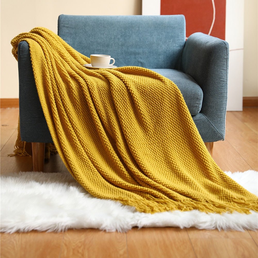 Decorative Thickened Knitted Blanket - Casatrail.com