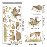Thumbnail for Deer and Floral Wall Stickers - Casatrail.com