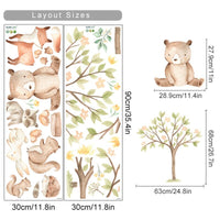 Thumbnail for Deer and Floral Wall Stickers - Casatrail.com