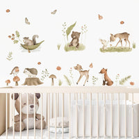 Thumbnail for Deer and Floral Wall Stickers - Casatrail.com