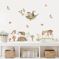 Thumbnail for Deer and Floral Wall Stickers - Casatrail.com