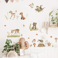 Thumbnail for Deer and Floral Wall Stickers - Casatrail.com