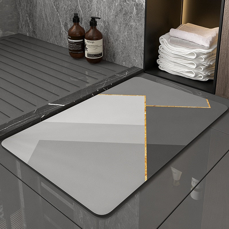 Diatomite Absorbent Non - slip Bath Mat - Casatrail.com