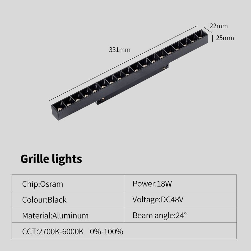 Dimmable Magnetic Track Light - Casatrail.com