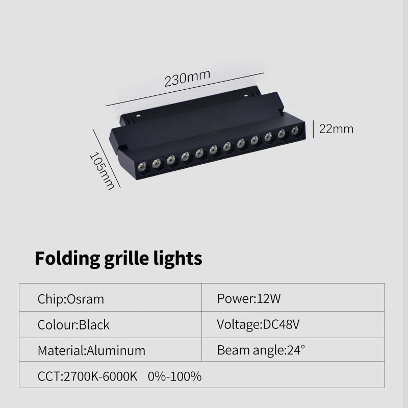 Dimmable Magnetic Track Light - Casatrail.com