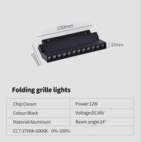 Thumbnail for Dimmable Magnetic Track Light - Casatrail.com