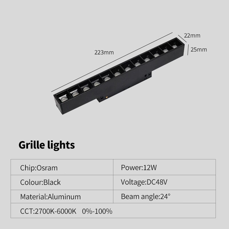 Dimmable Magnetic Track Light - Casatrail.com