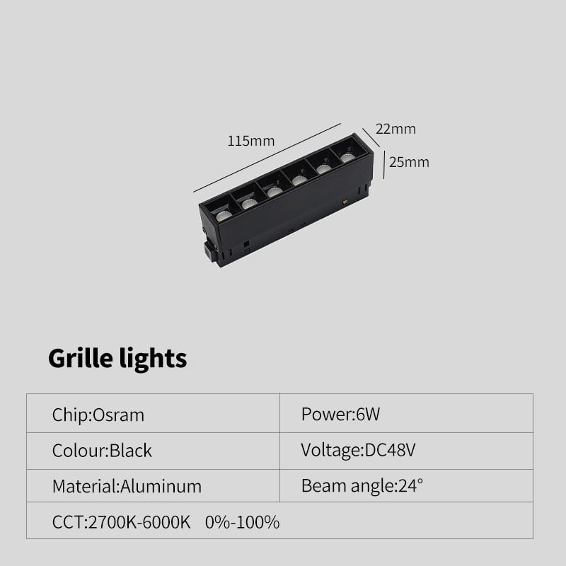 Dimmable Magnetic Track Light - Casatrail.com