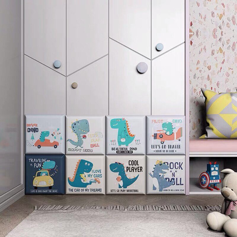 Dinosaur Bed Headboard Wall Sticker for Kids Room - Casatrail.com