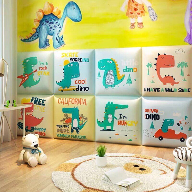 Dinosaur Bed Headboard Wall Sticker for Kids Room - Casatrail.com