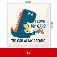 Thumbnail for Dinosaur Bed Headboard Wall Sticker for Kids Room - Casatrail.com