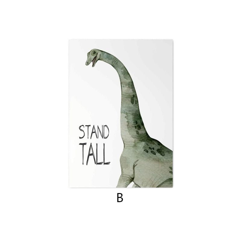 Dinosaur Cartoon Wall Art Poster - Casatrail.com