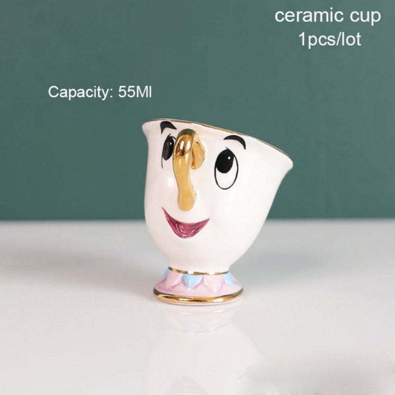 Disney Teapot Mug Chip Cup Tea Set - Casatrail.com