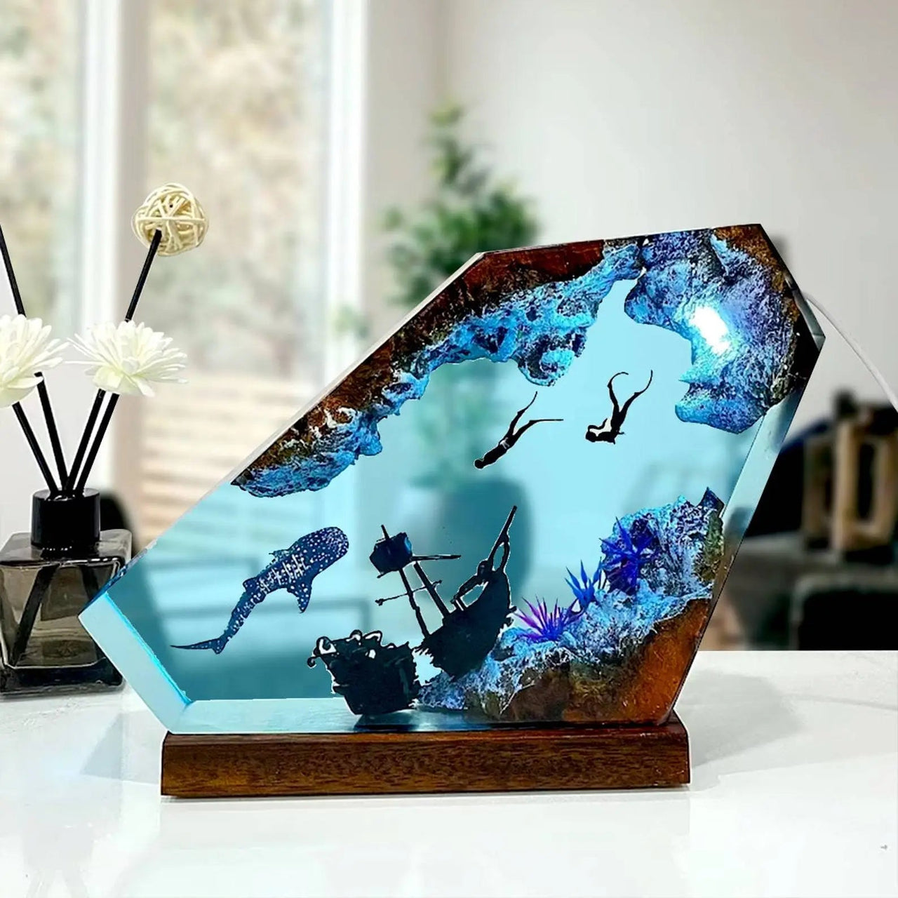 Diving Sunken Ship Themed USB Night Light - Casatrail.com