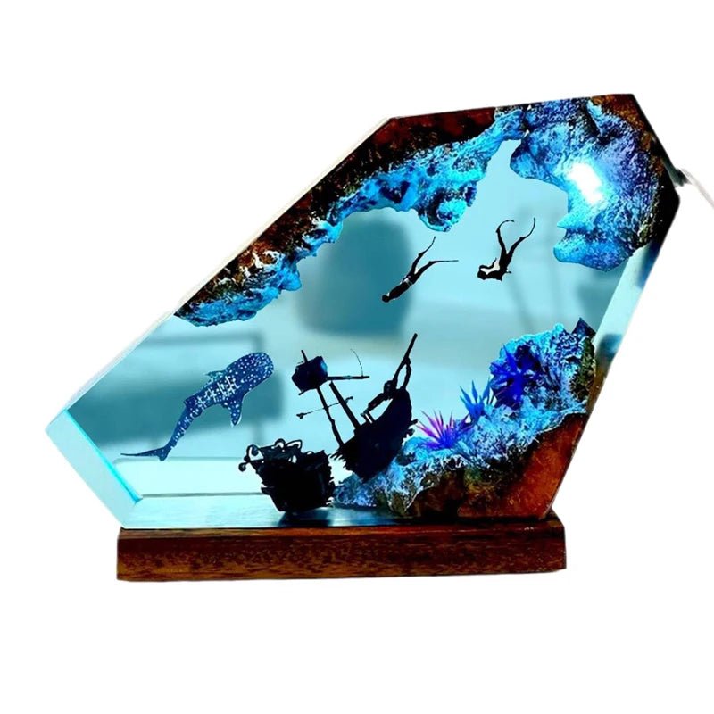 Diving Sunken Ship Themed USB Night Light - Casatrail.com