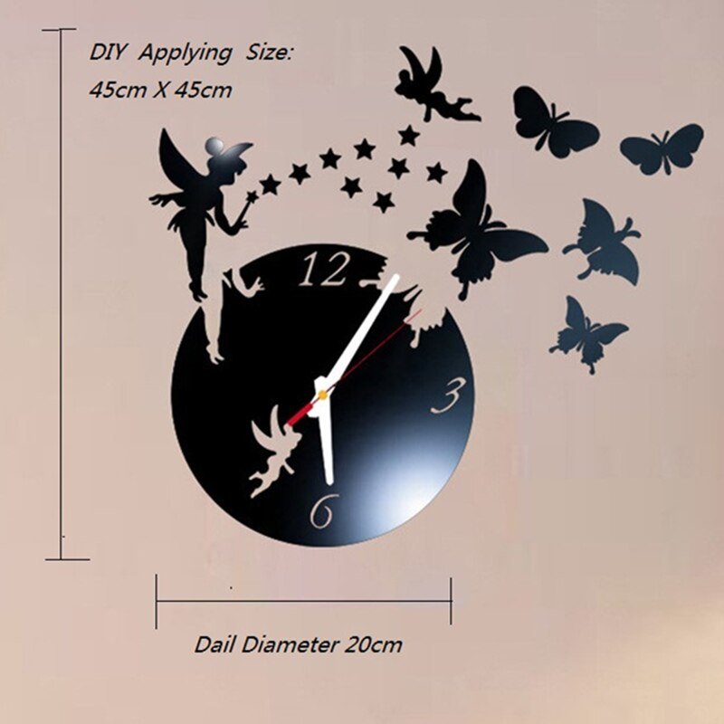 DIY Adhesive Sticker Clock for Children's Room - Casatrail.com