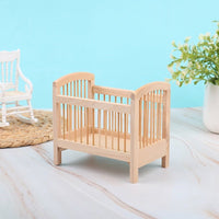 Thumbnail for Dollhouse Wooden Miniature Crib - Casatrail.com