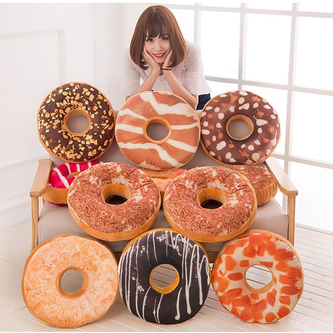 Donut - Shaped Cushion Cover for Home Decor - Casatrail.com