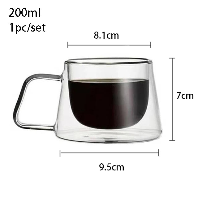 Double Wall Glass, Heat - resistant Thermos Insulated Cup - Casatrail.com