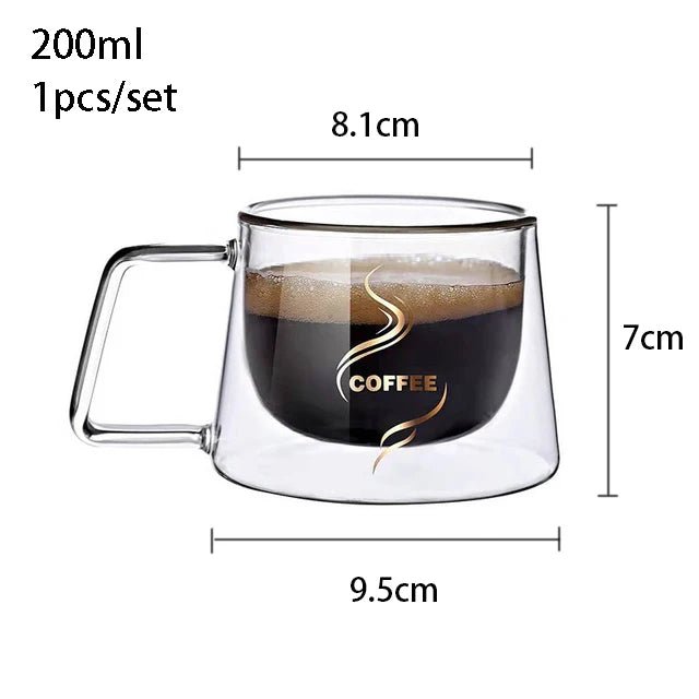 Double Wall Glass, Heat - resistant Thermos Insulated Cup - Casatrail.com