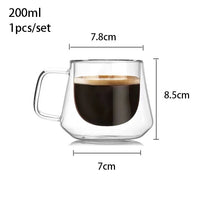 Thumbnail for Double Wall Glass, Heat - resistant Thermos Insulated Cup - Casatrail.com