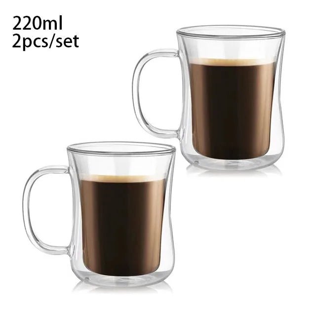 Double Wall Glass, Heat - resistant Thermos Insulated Cup - Casatrail.com