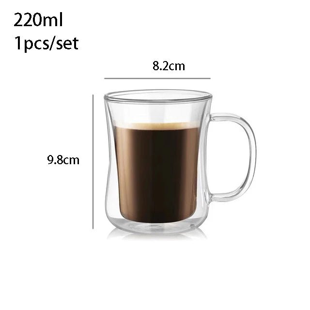 Double Wall Glass, Heat - resistant Thermos Insulated Cup - Casatrail.com