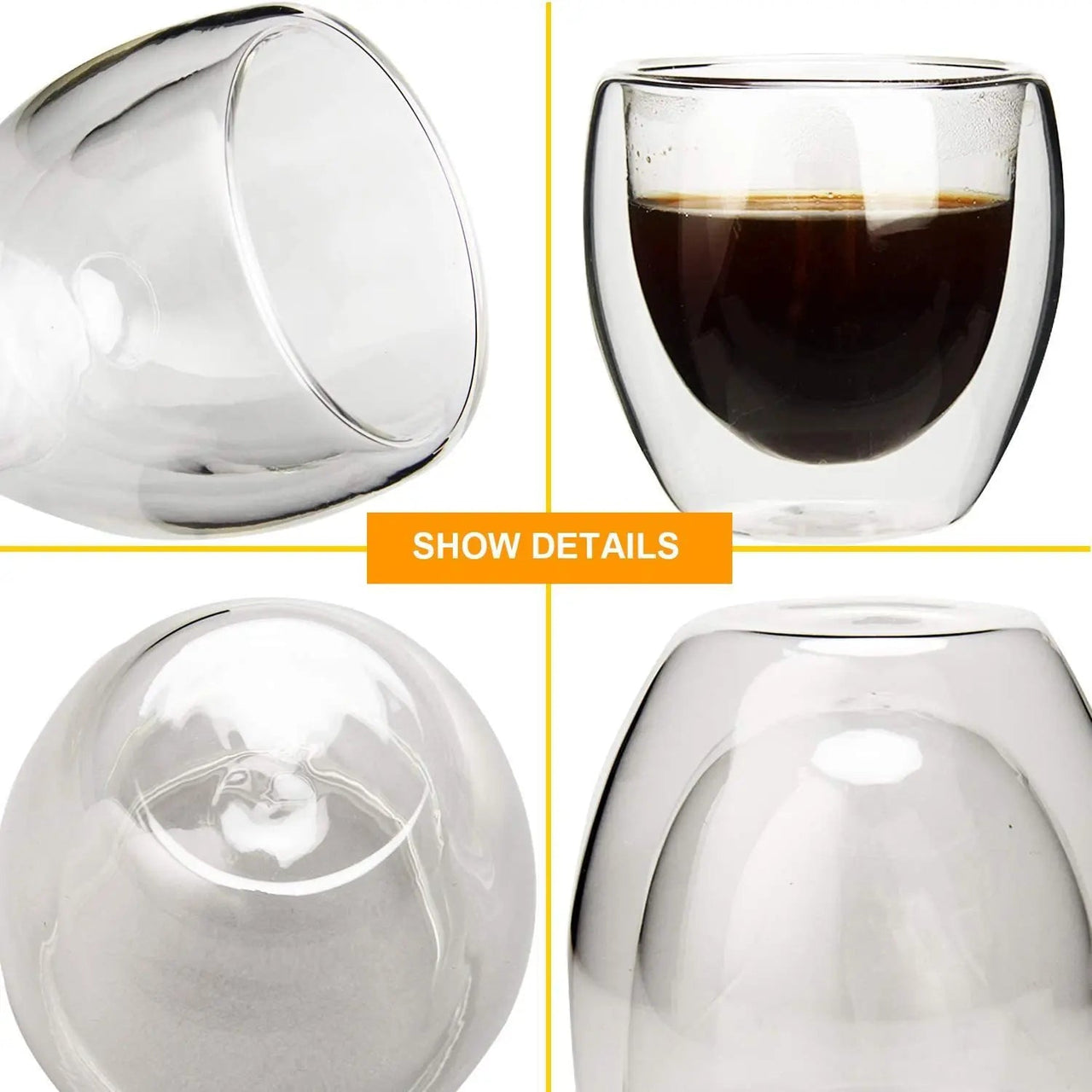 Double Wall Glass Thermal Cup - Casatrail.com