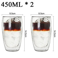 Thumbnail for Double Wall High Borosilicate Glass Mug Set - Casatrail.com