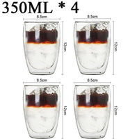 Thumbnail for Double Wall High Borosilicate Glass Mug Set - Casatrail.com