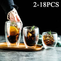 Thumbnail for Double Wall High Borosilicate Glass Mug Set - Casatrail.com