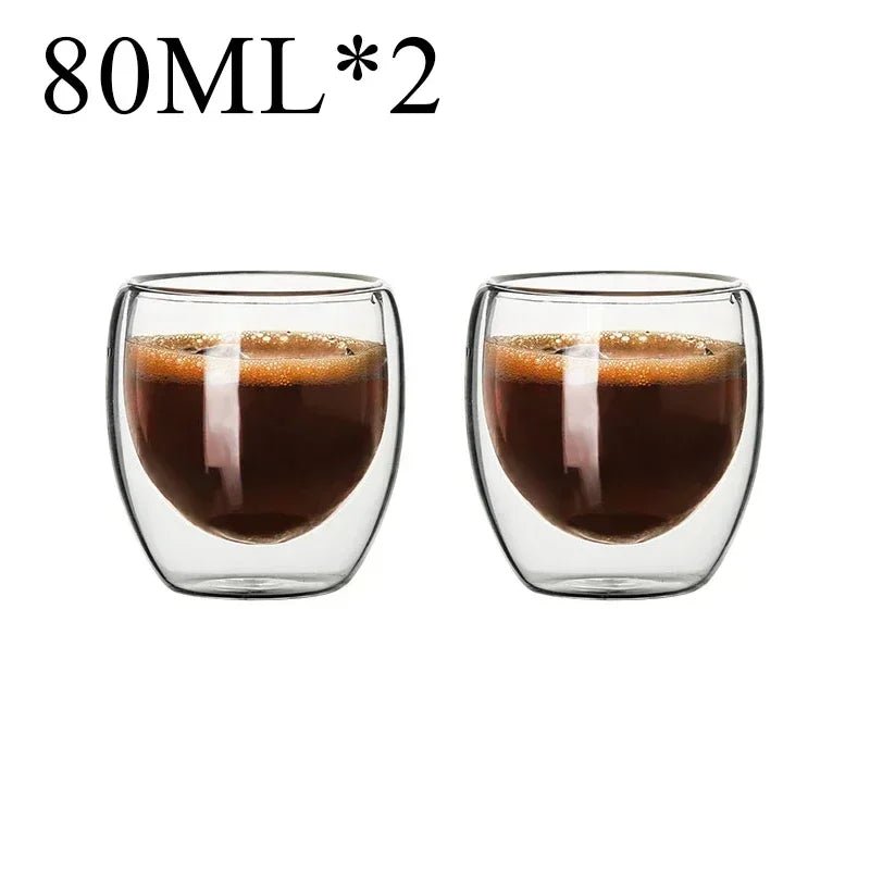 Double Wall High Borosilicate Glass Mug Set - Casatrail.com